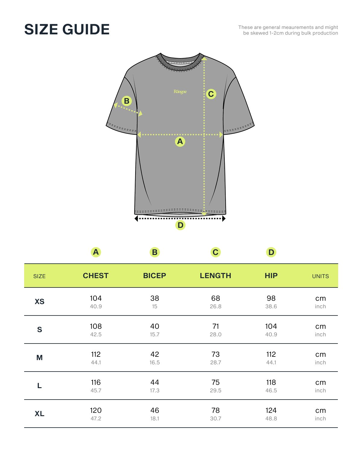 Size Guide