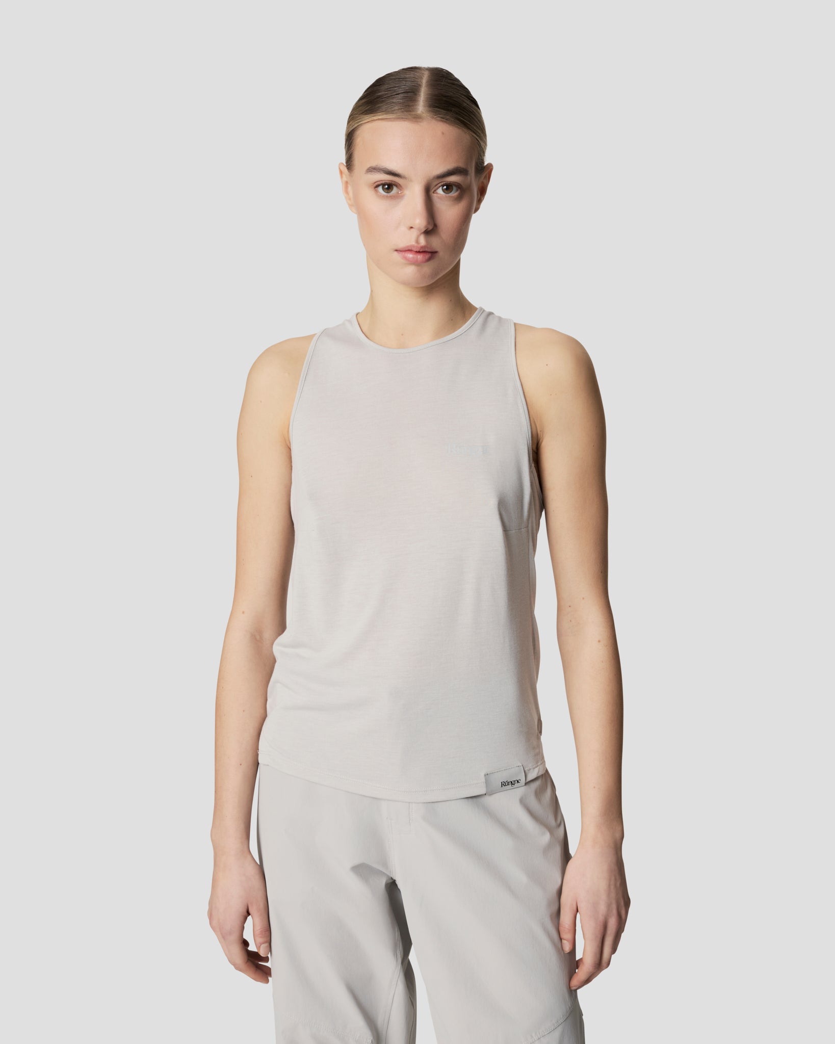 Color: Womens Sloper Tank Top - Oyster Mushroom