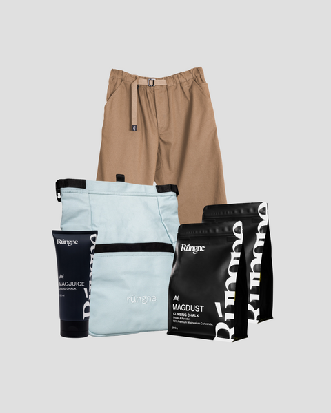 バッグ wake sapporo MOPS WAKE Chalk Bag L.grey Chalk bag for rock climbing Totoro