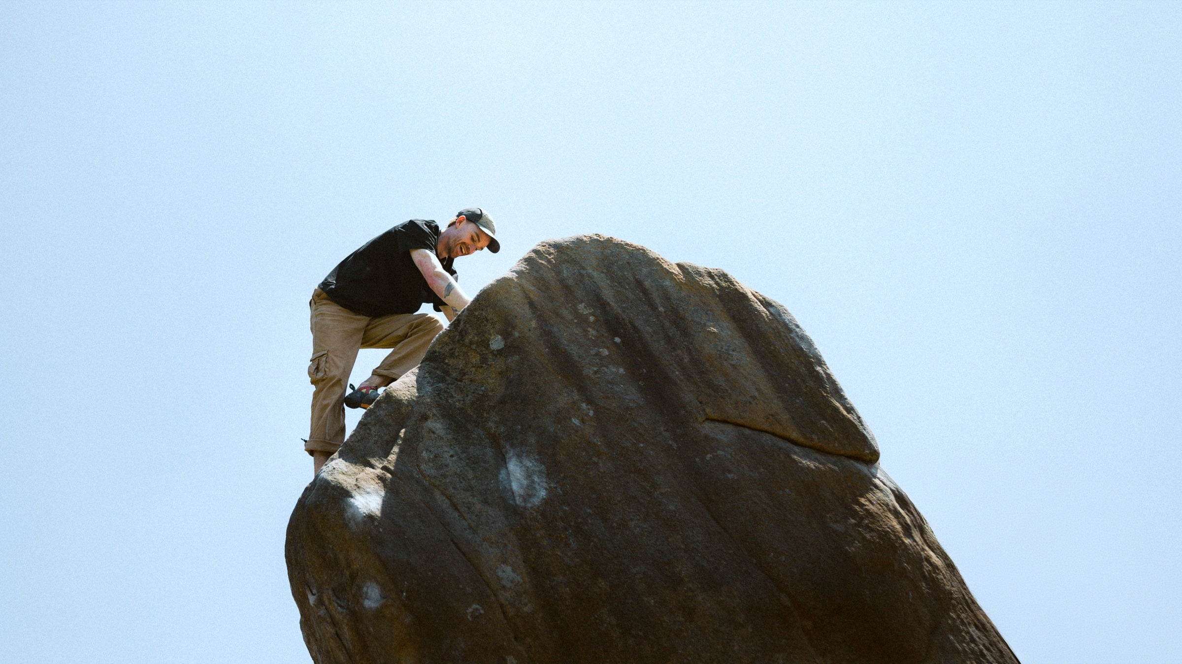 Climbing in the Peak District, United Kingdom